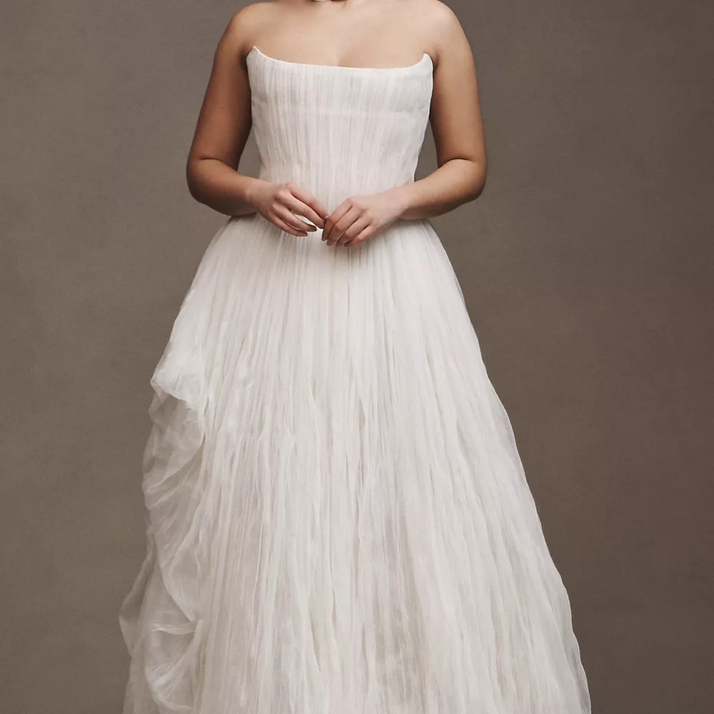 Watters Reko Strapless Corset Wedding Gown  - Anthropolgie 8